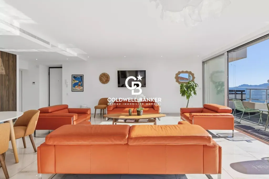 Salón - Penthouse with Sea View in Antibes