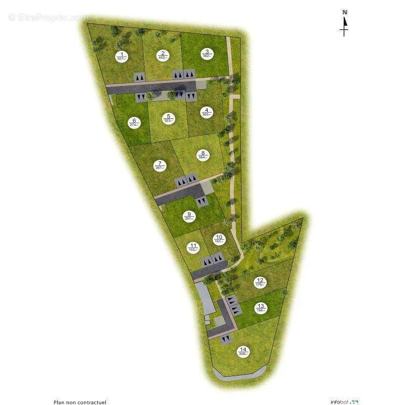Planimetria - Buildable Land in Verin, Loire