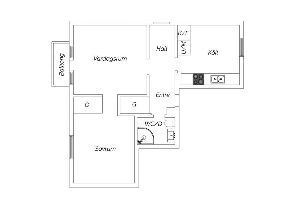 Planimetria - Apartment with West-Facing Balcony in City Proximity