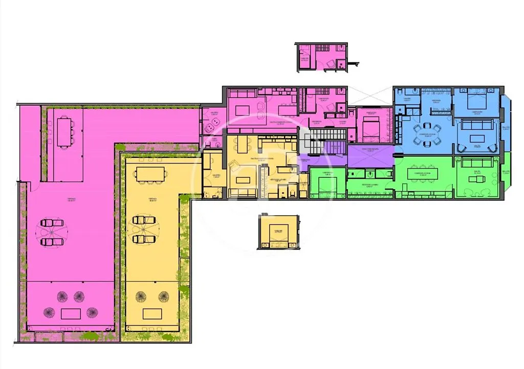 Plan - Luxury Flat with Terrace in Barcelona