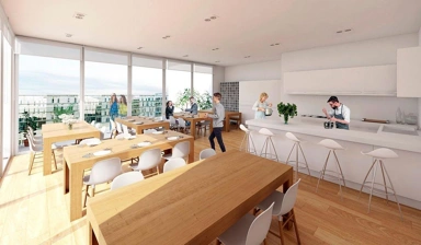 Dining Room - Contemporary Apartment with Pool in Bilbao