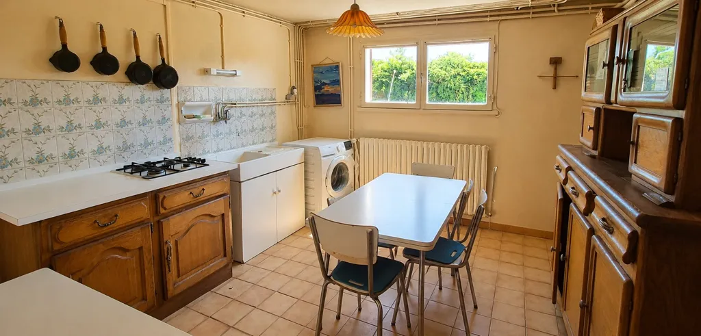 Kitchen - Dauphinois House with Garden in Countryside
