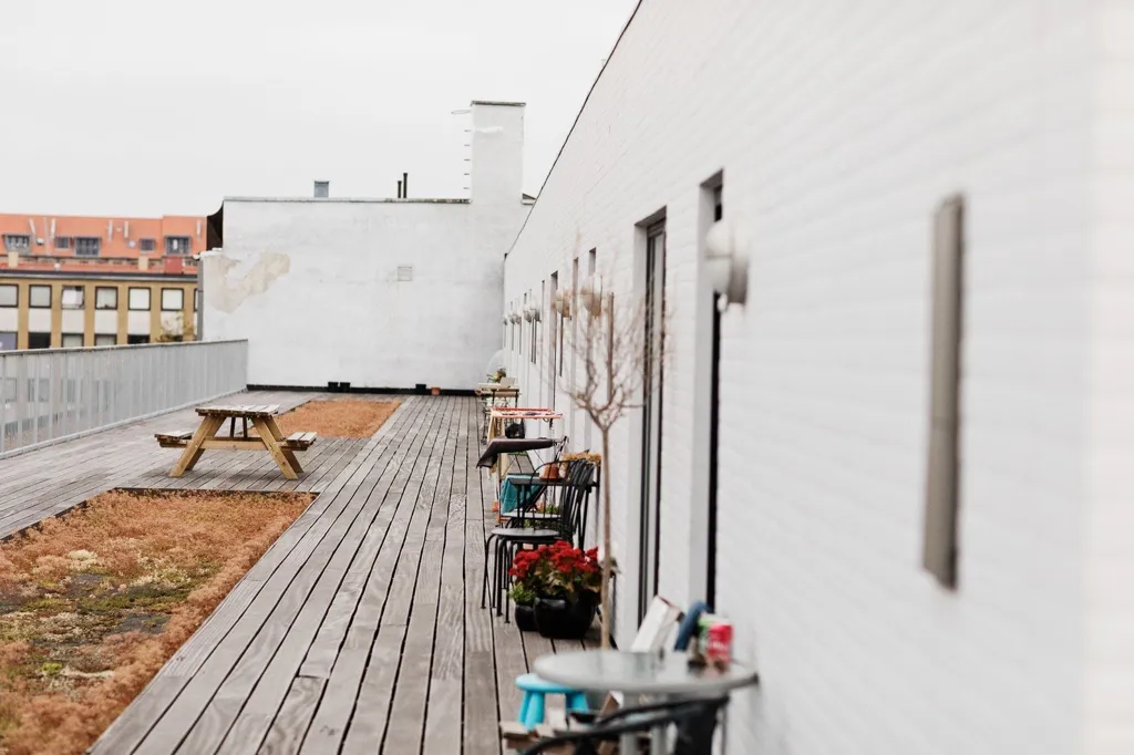 Terrass - Studio for Students with Rooftop Terrace in Provstehuset
