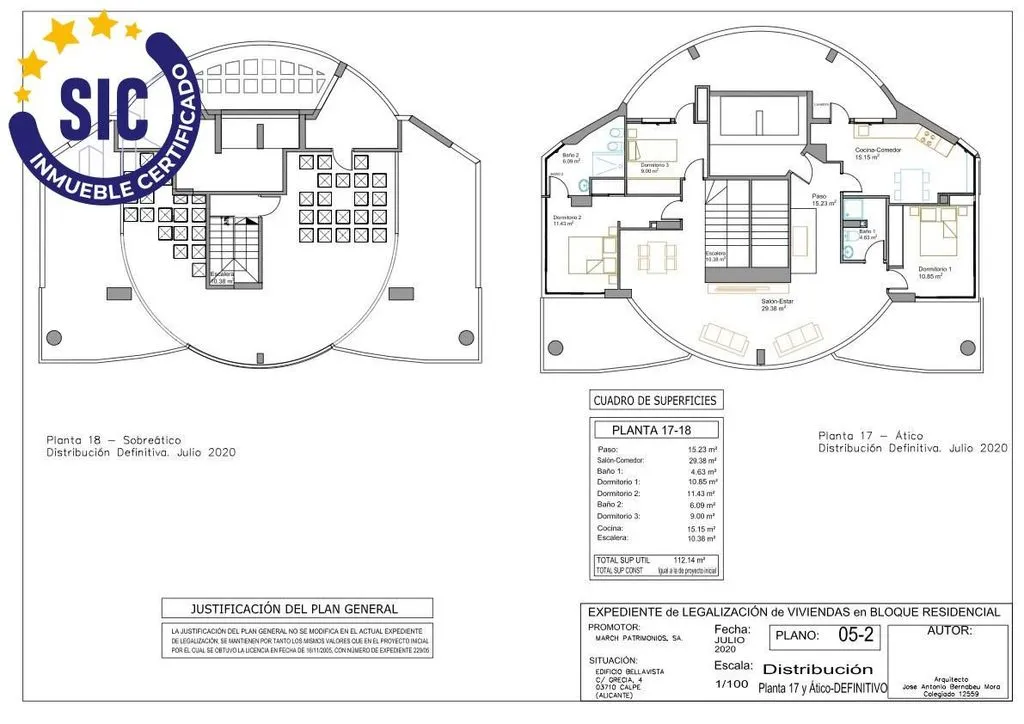 Plan - Luxury Penthouse with Sea View in Calpe