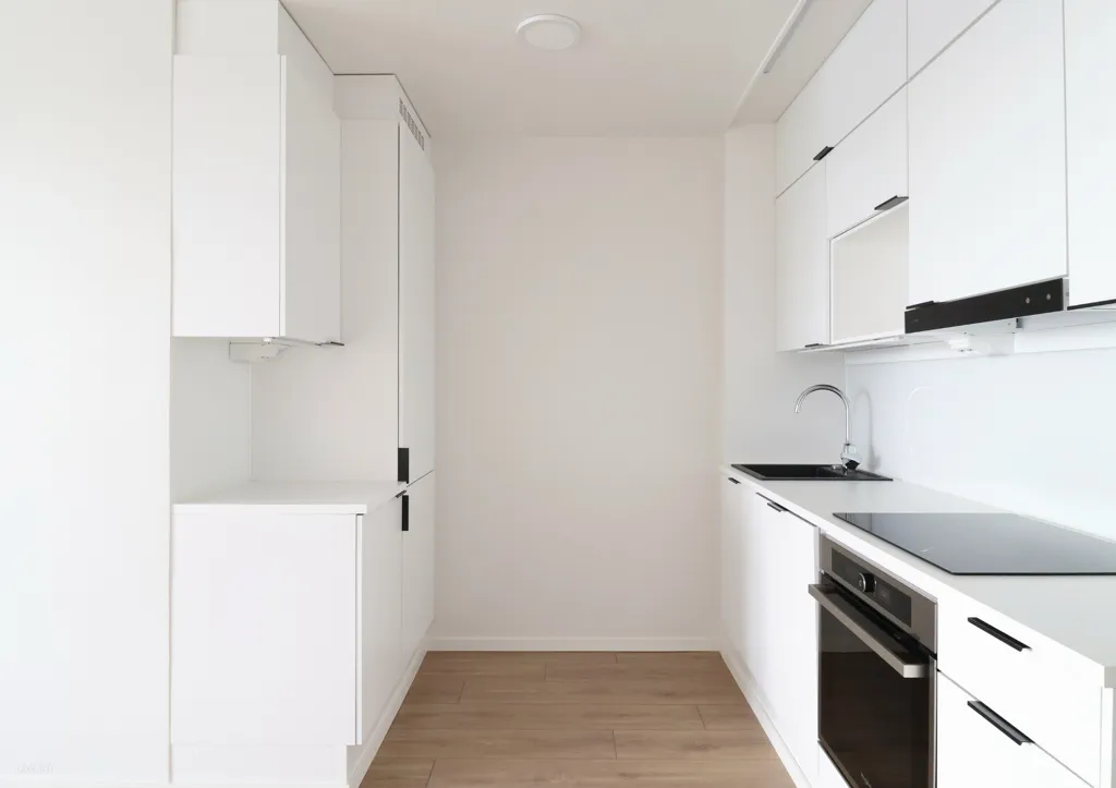 Cuisine - Bright Apartment with Balcony in Vantaa