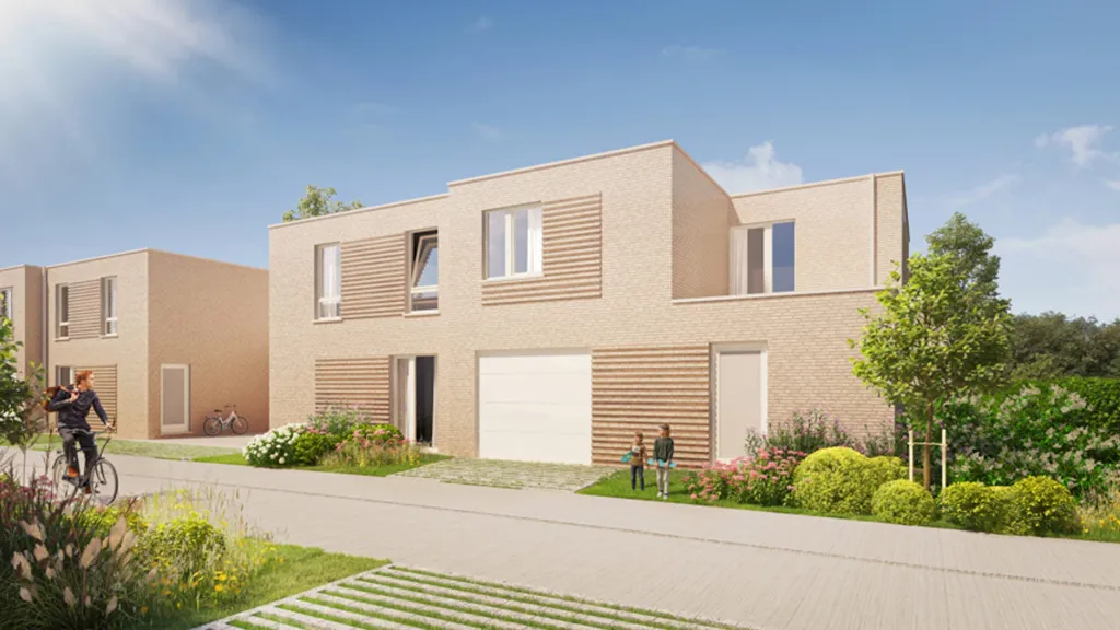 Newly Built Homes with Solar Panels in Astene