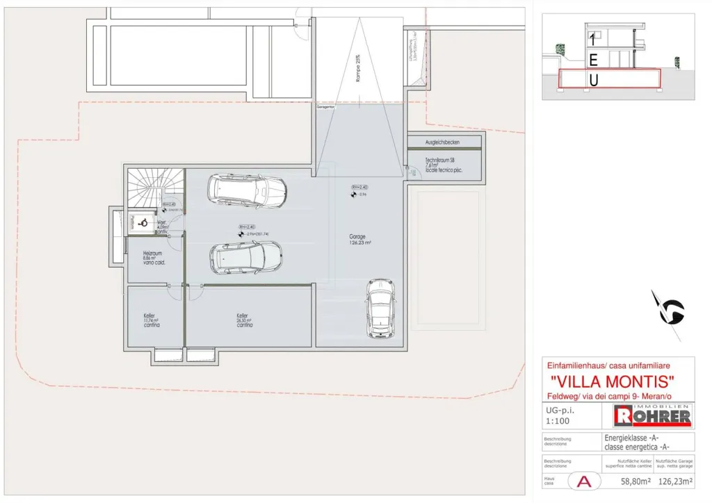 Planimetria - Luxury Villa with Pool in Merano