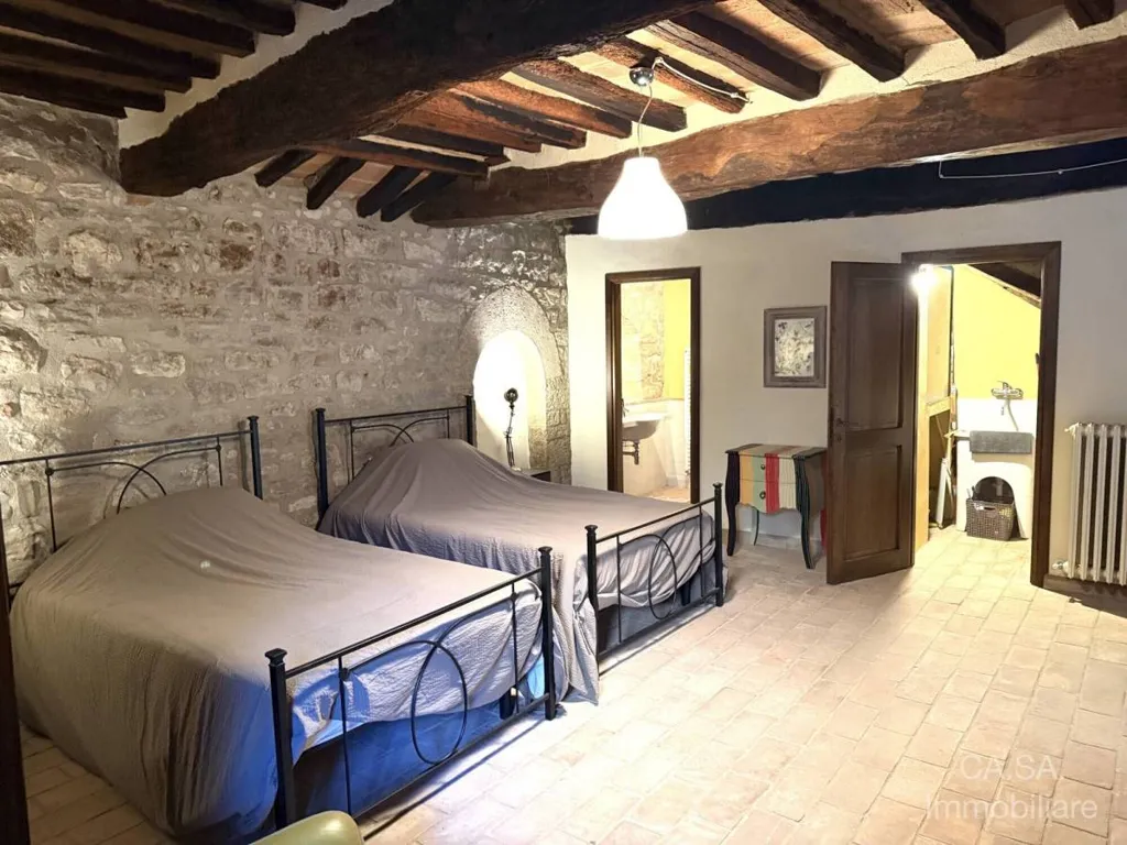Camere da letto - Rustic Apartment with Terrace in Monte Castello di Vibio
