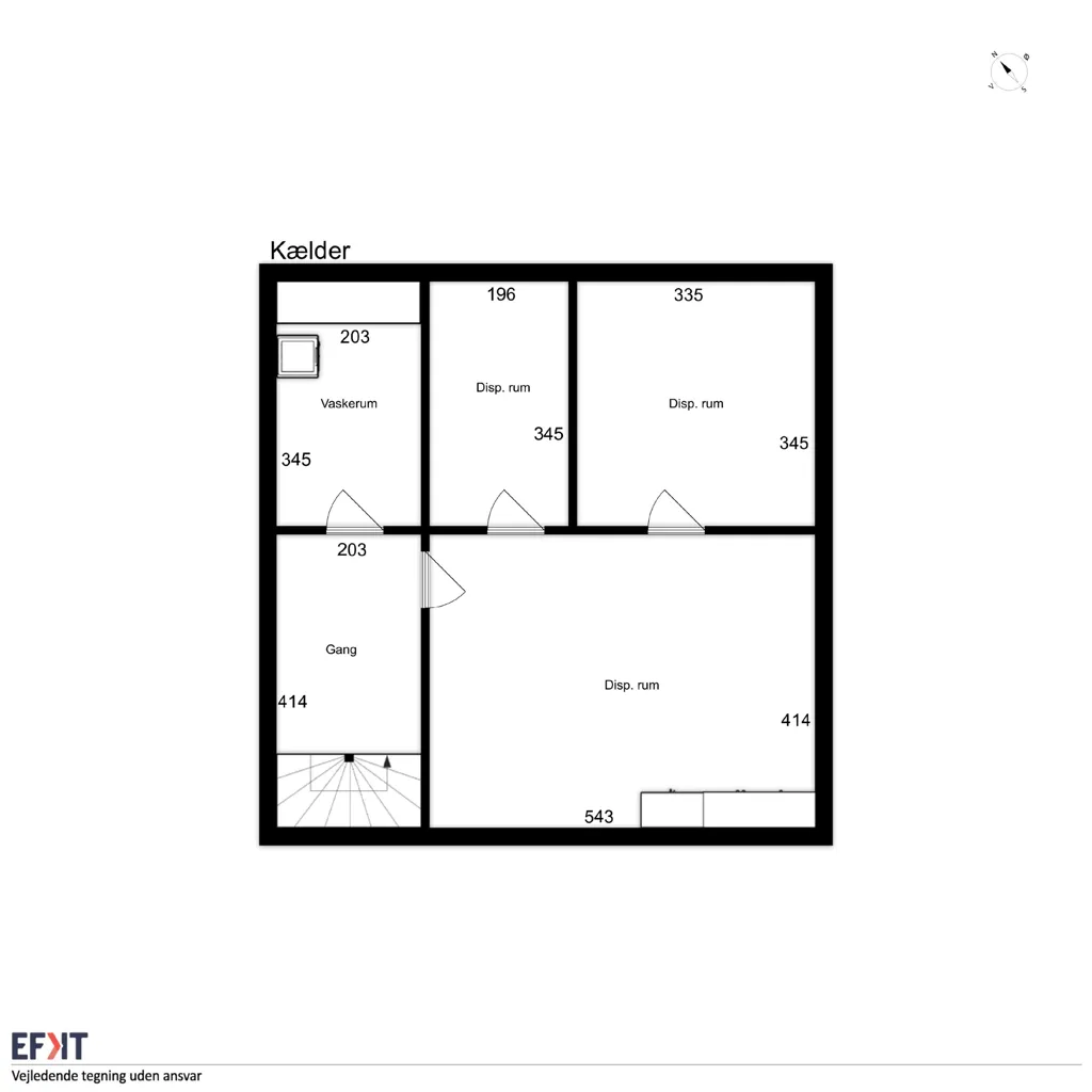 Plan - Villa with Private Beach and Lake in Snoghøj