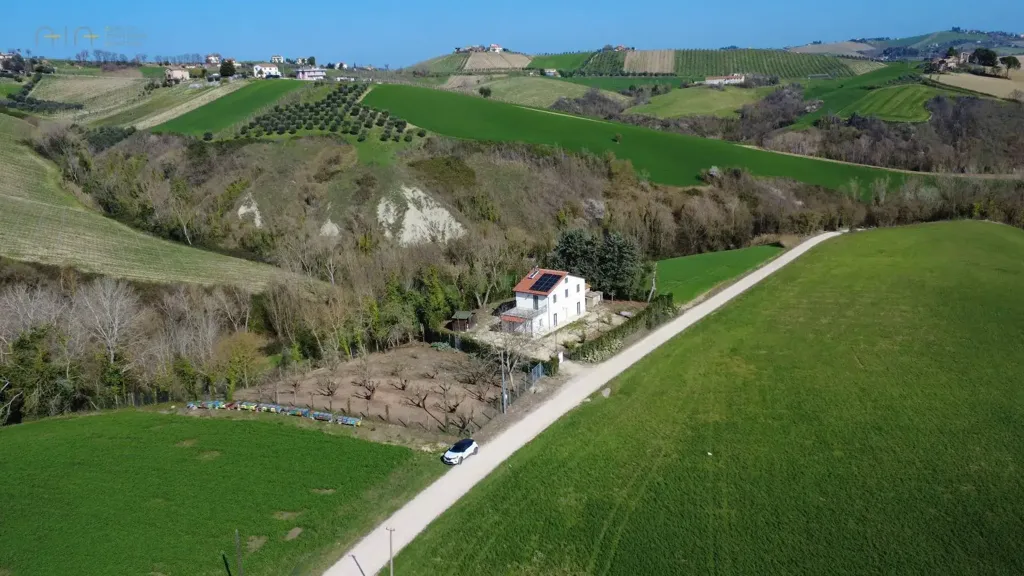 Vue aérienne - Rustic House with Garden in Castignano