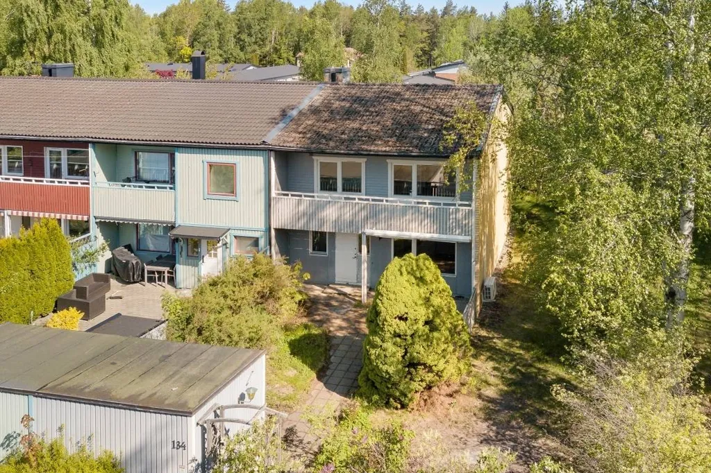 Vue aérienne - Gable House with Garden in Viksjö