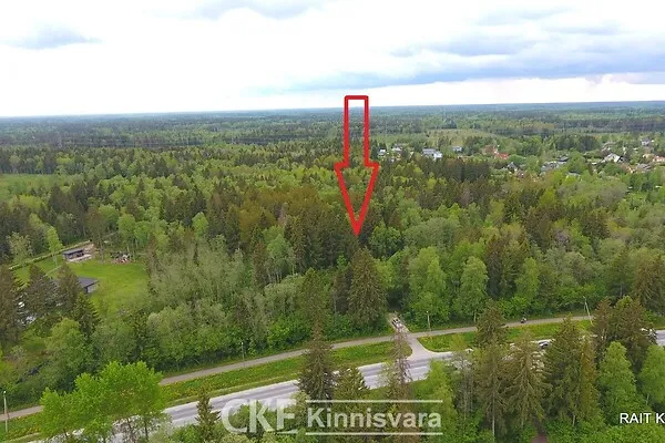 Õhuvaade - Plot with Building Rights in Saku