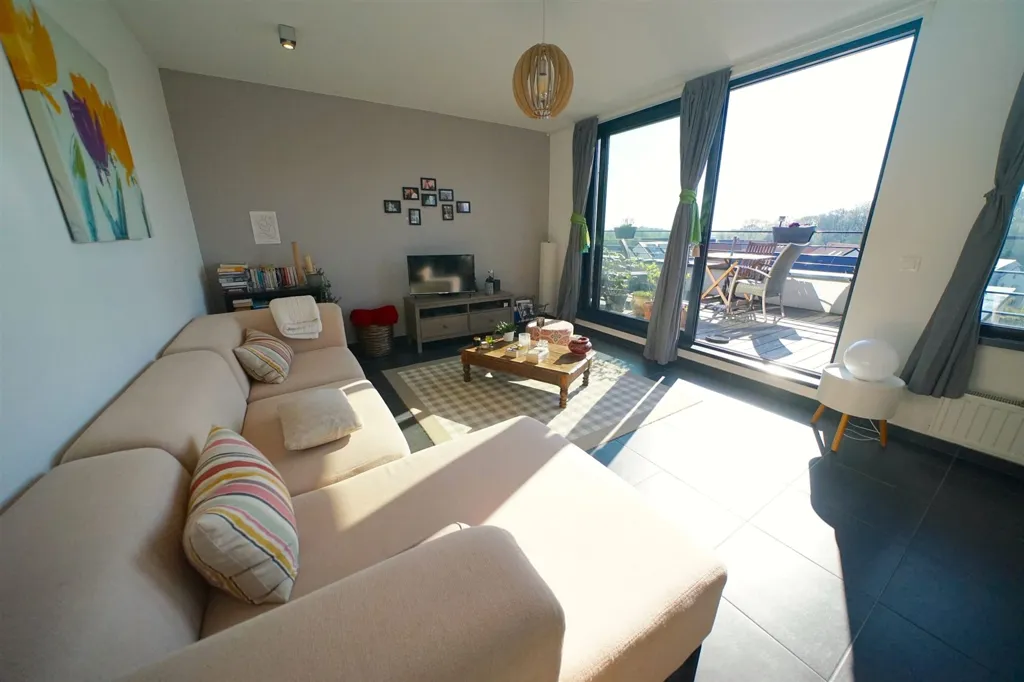 Living Room - Apartment with Terrace in Nivelles