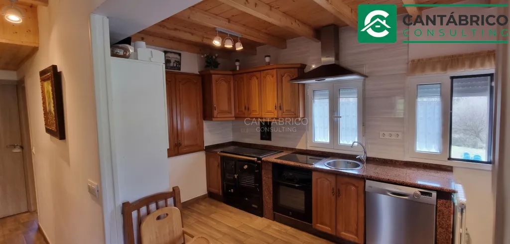 Kitchen - Rustic House with Sea Access in Coaña
