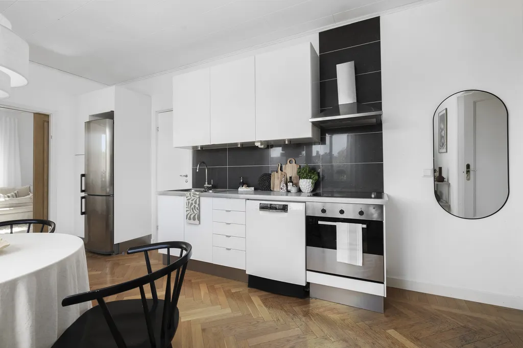 Köök - Charming 2-Bedroom with Central Location in Luleå