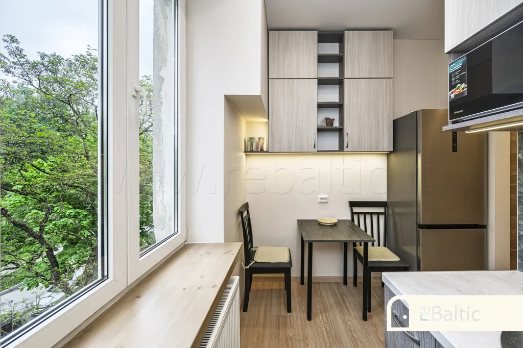Cuisine - Renovated Apartment with Garden in Šnipiškės