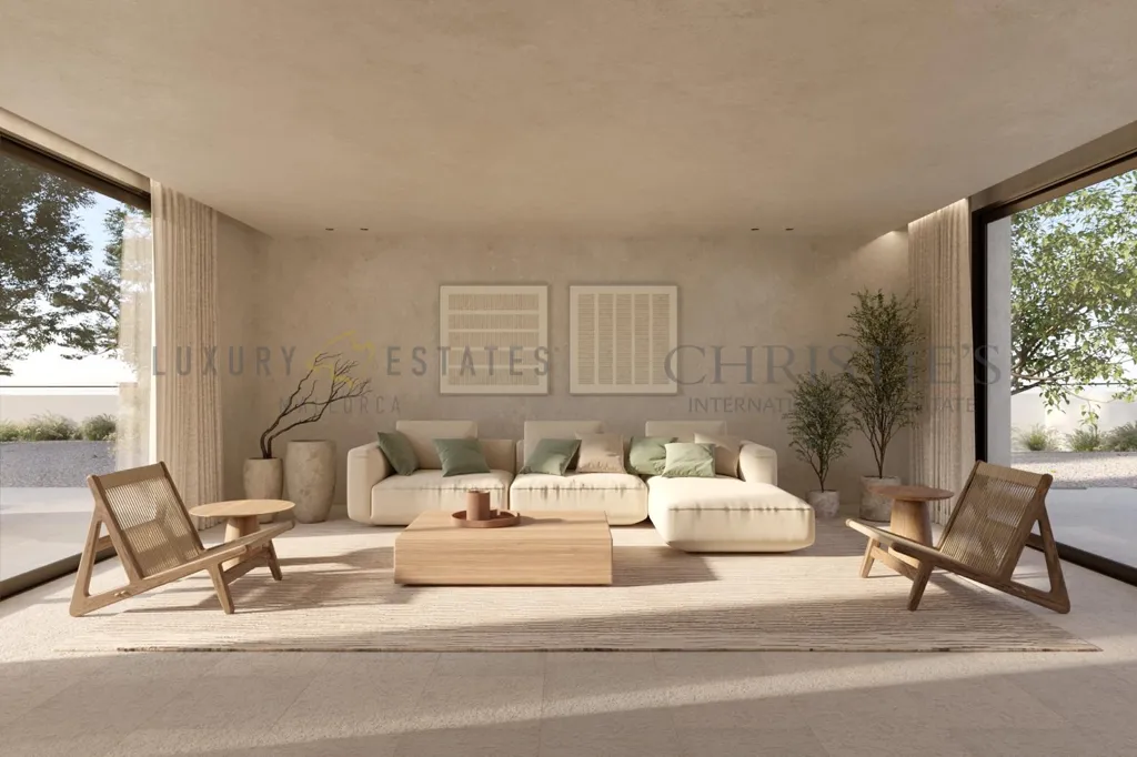 Séjour - New-build Villa with Private Pool in Son Gual