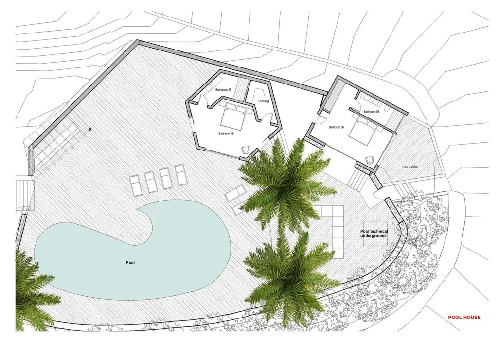 Plan - Renovated Villa with Sea View in Es Cubells, Ibiza
