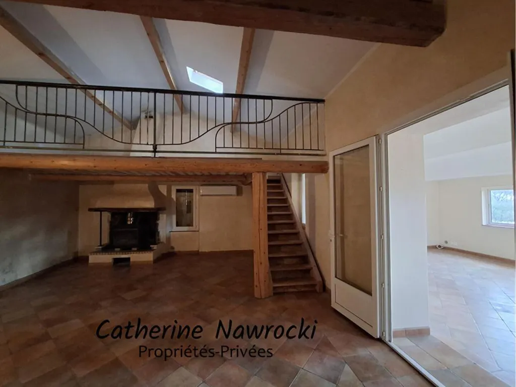 Living Room - Renovated Stone House with Two Entrances in Forcalquier