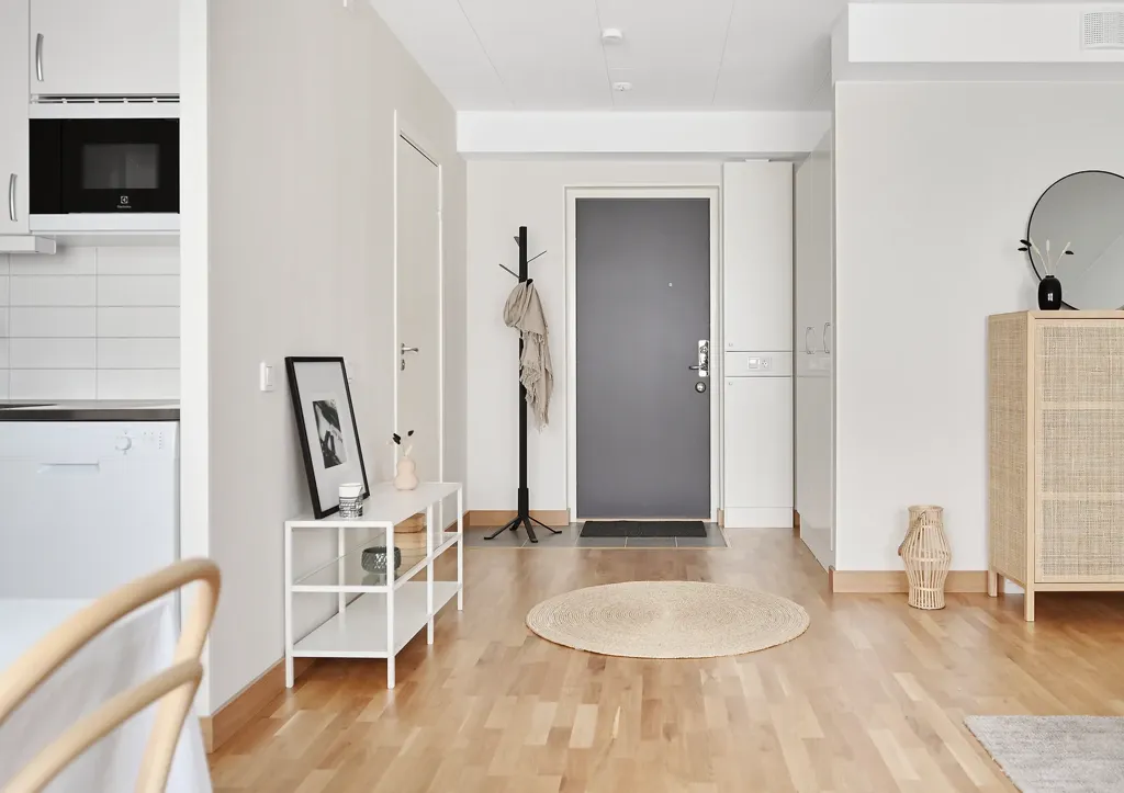 Living Room - Apartment with West-Facing Balcony in Väsby
