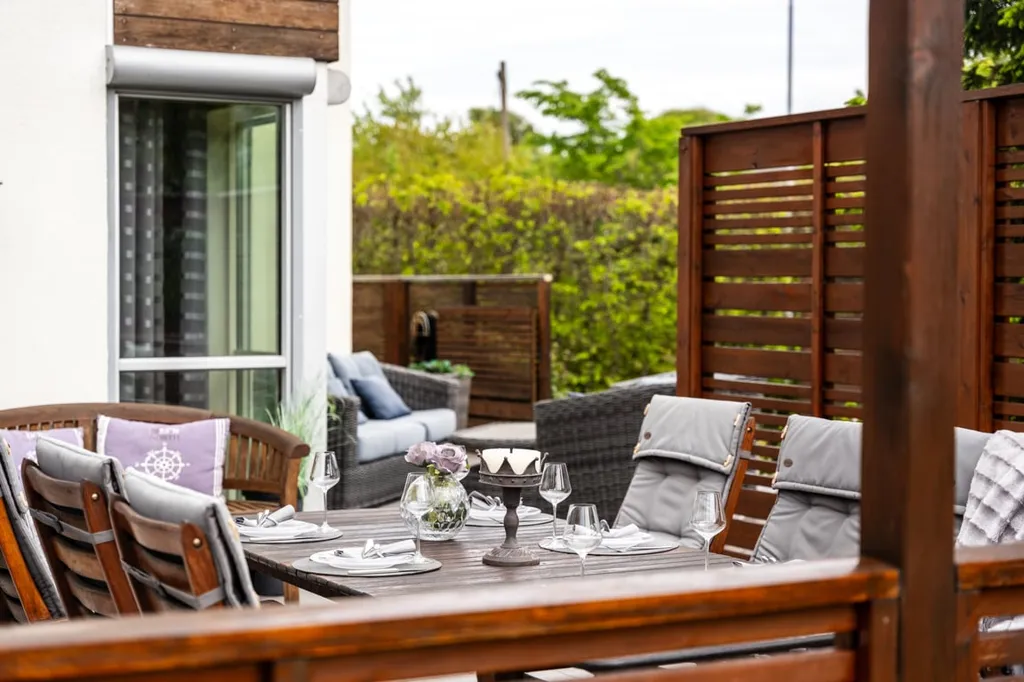 Terrasse - Architectural Villa with Sea View in Södra Näs