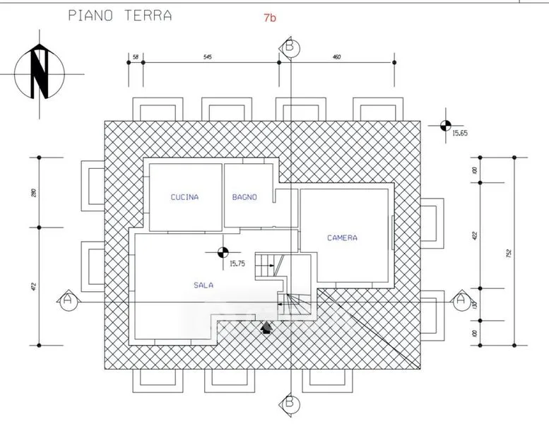 Planimetria - Villa with Balcony in Ospedaletti