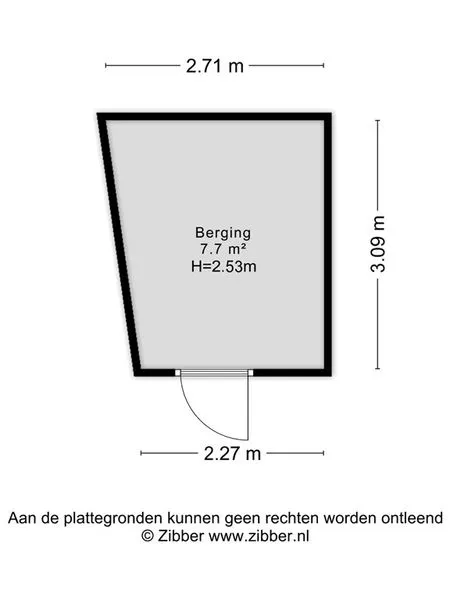 Floor Plan - Modernised House with Garden in Hoorn