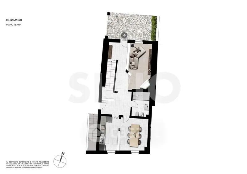 Plaan - Terraced House with Private Courtyard in Spilimbergo Centre