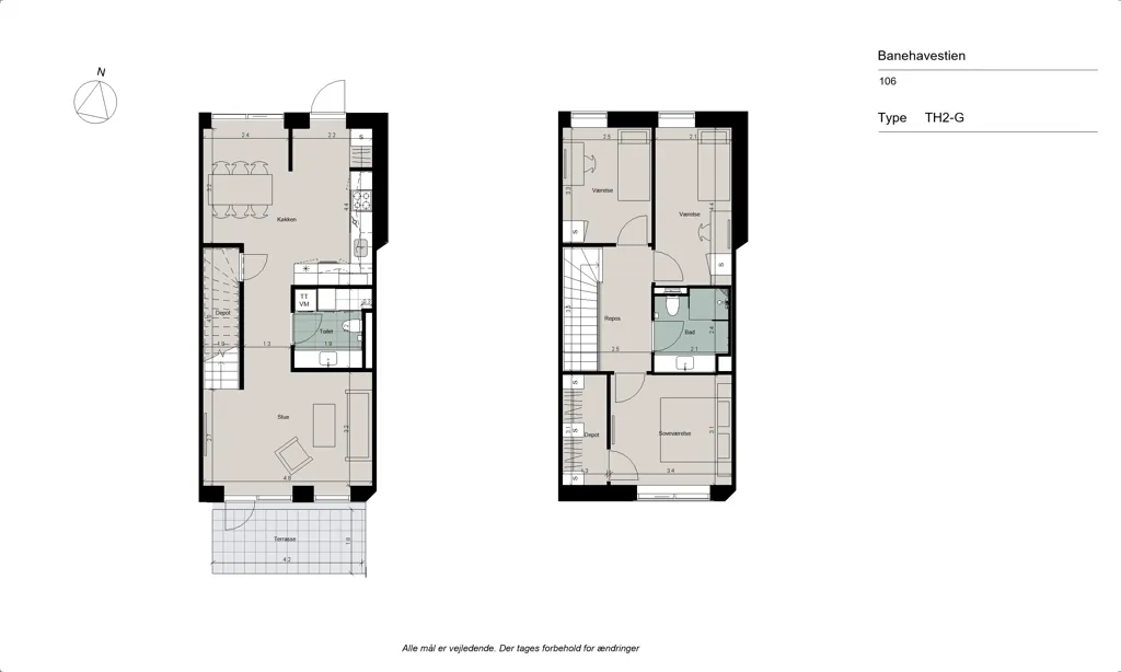 Plaan - Apartment with West-Facing Balcony in Glostrup