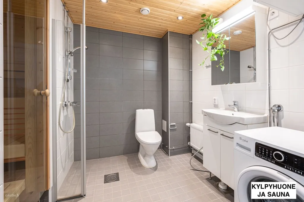 Salles de bain - Apartment with Private Sauna in Kaivoksela