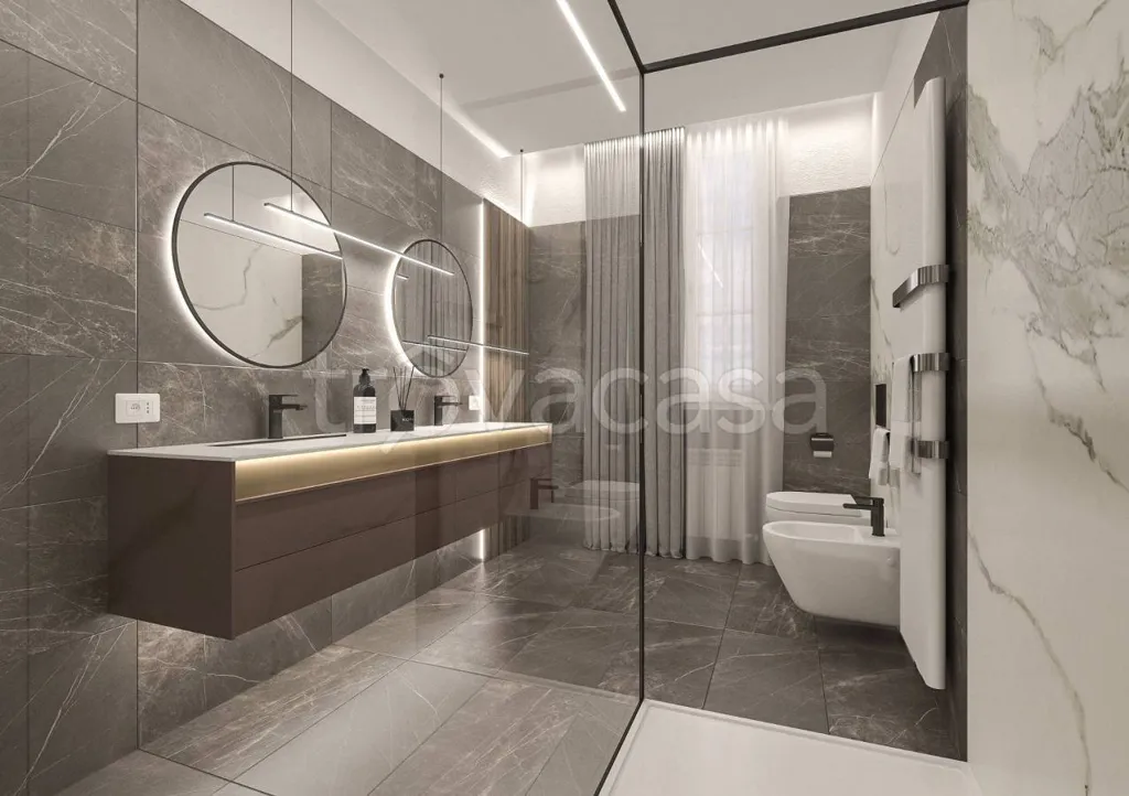 Bathrooms - Apartment with Large Terrace in Corciano