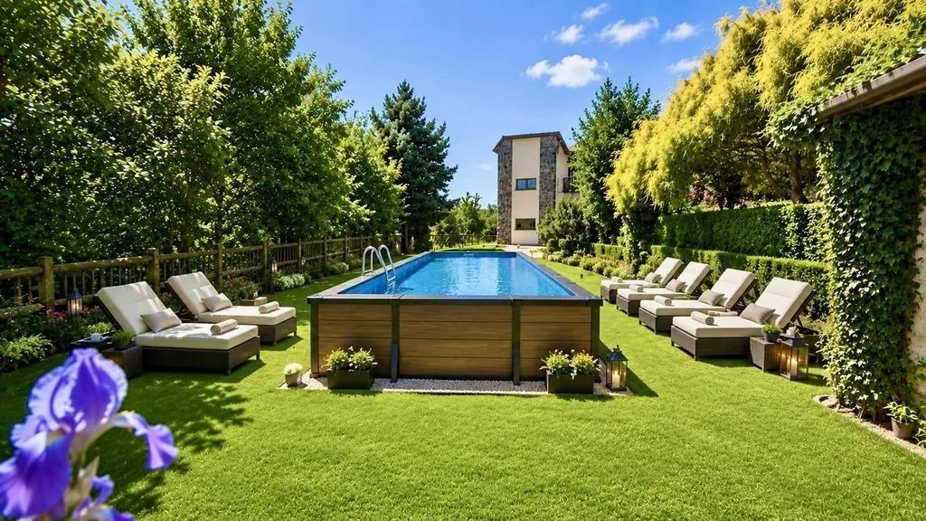 Piscine - Panoramic Villa with Private Park in Costa Volpino