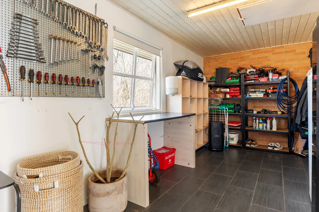 Garage - Modern Villa with South-Facing Terrace in Varde