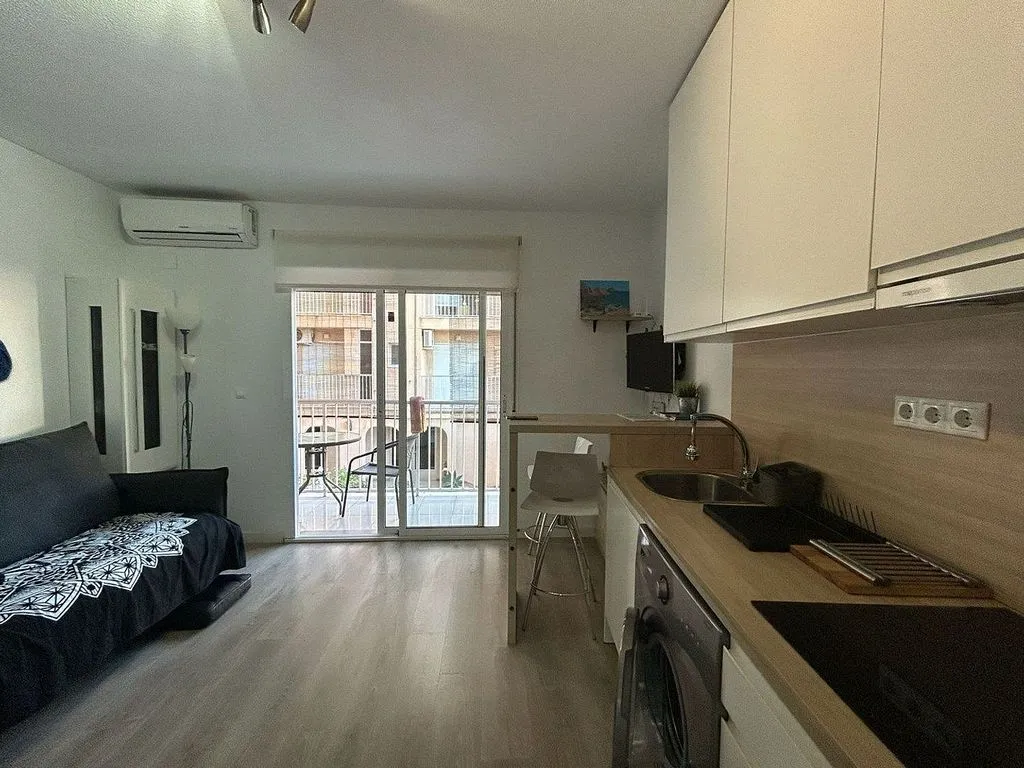 Cuisine - Studio with Balcony near Playa de los Locos