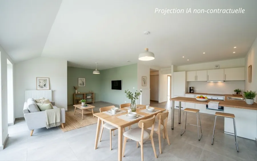 Salle à manger - Appartement Neuf avec Terrasse à Libramont-Chevigny
