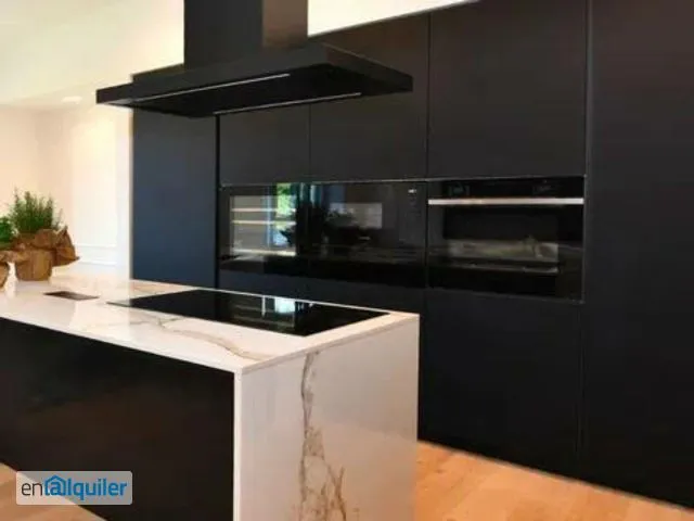 Köök - Apartment with Air Conditioning in Lagasca, Madrid