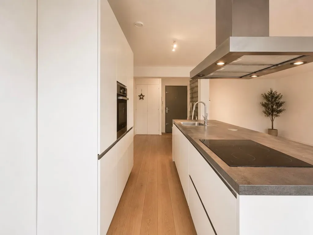 Kitchen - Furnished Apartment with Balcony in Amsterdam