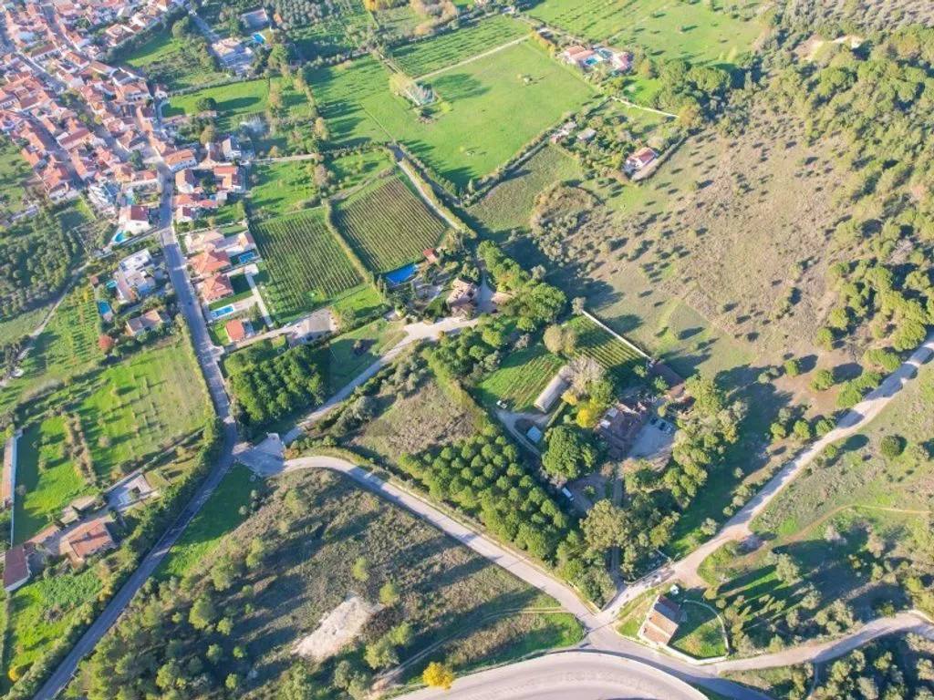 Vue aérienne - Farm with Pool and Vineyard in Azeitao