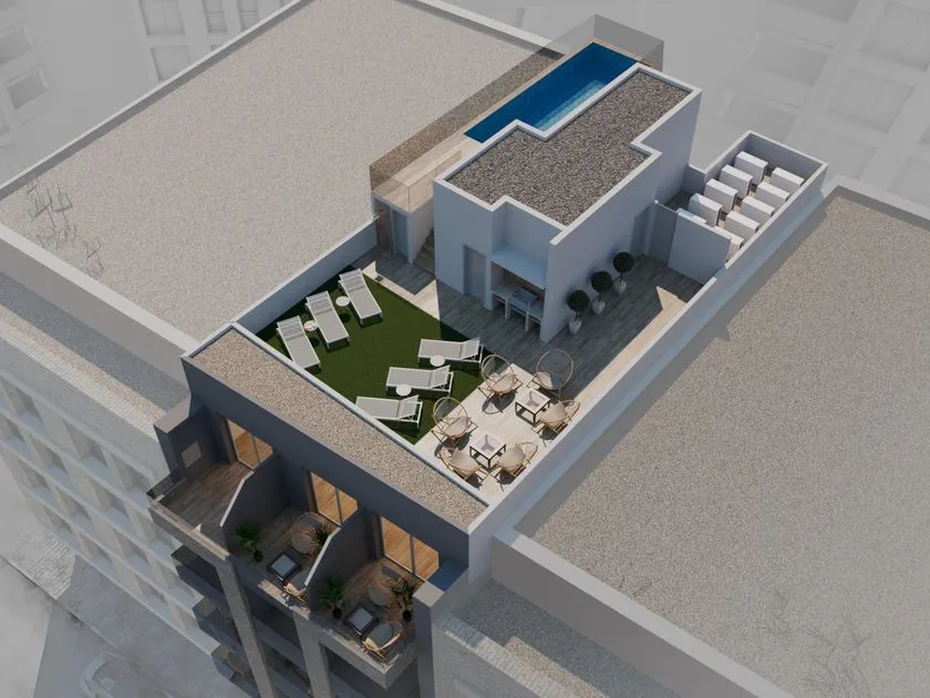 Õhuvaade - Penthouse with Sea View in Torrevieja