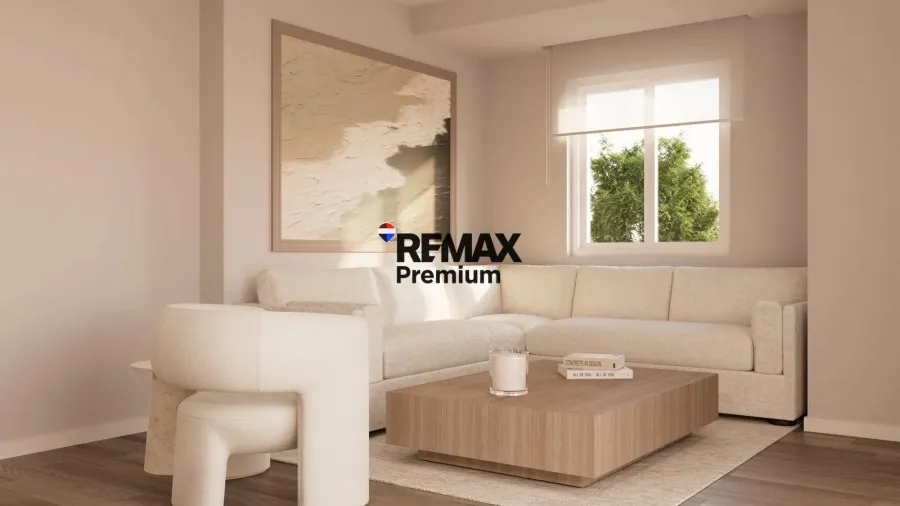 Living Room - Penthouse with Sea View in Agios Dimitrios