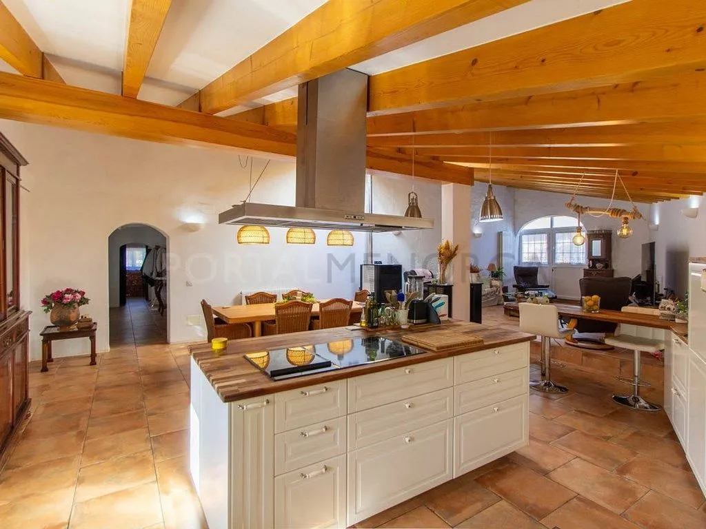Köök - Refurbished House with Pool near Sant Lluís