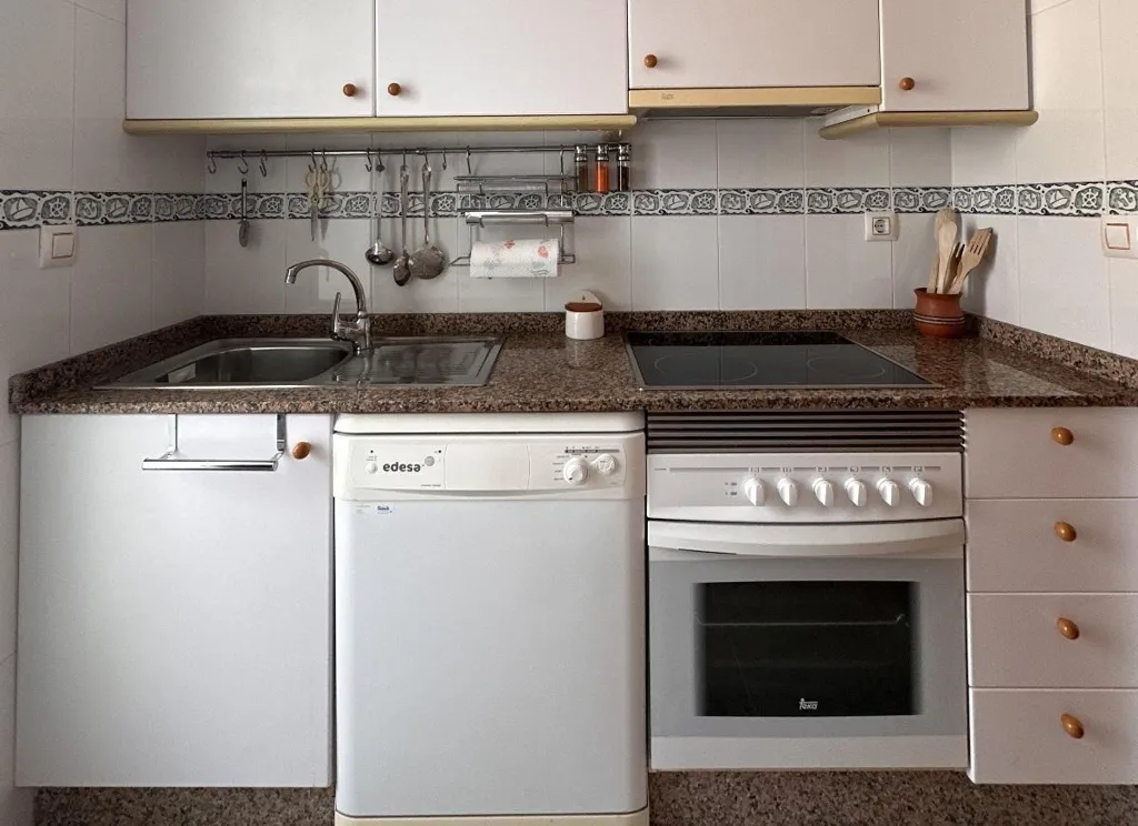 Kitchen - Apartment with Pool and Terrace in San Javier