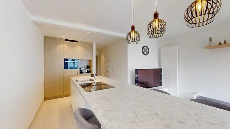 Köök - Renovated 1-Bed Flat with Sea View in Heist