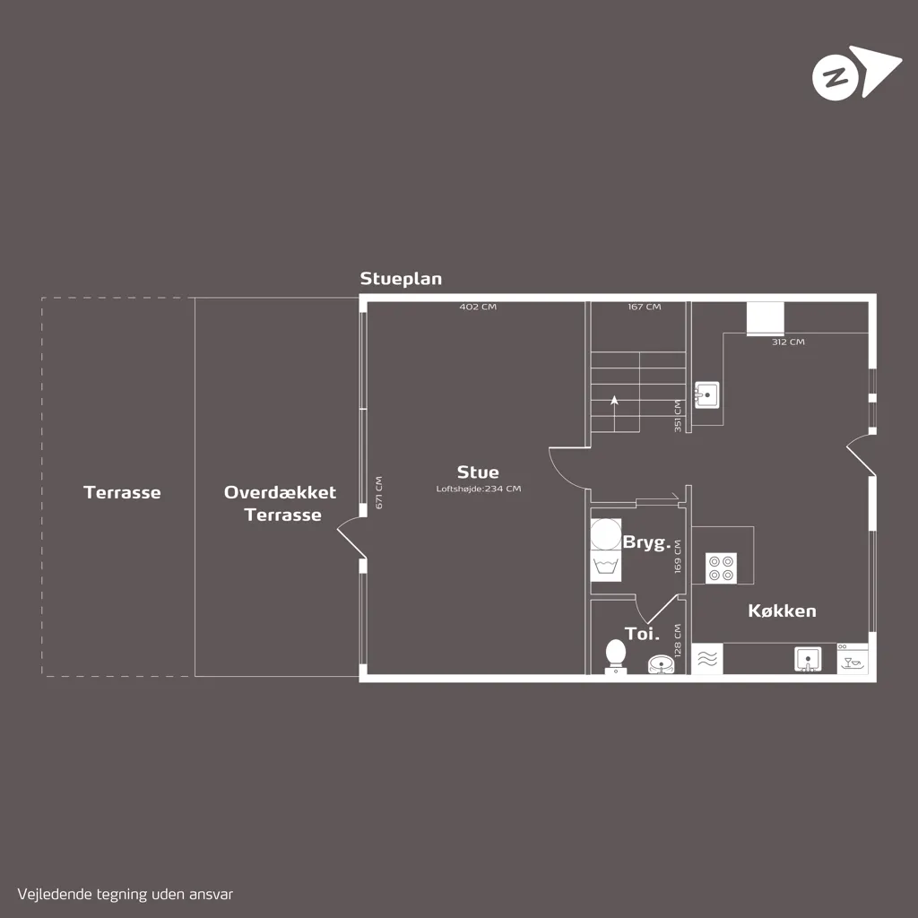 Plan - Family-Friendly Terraced House in Bellinge