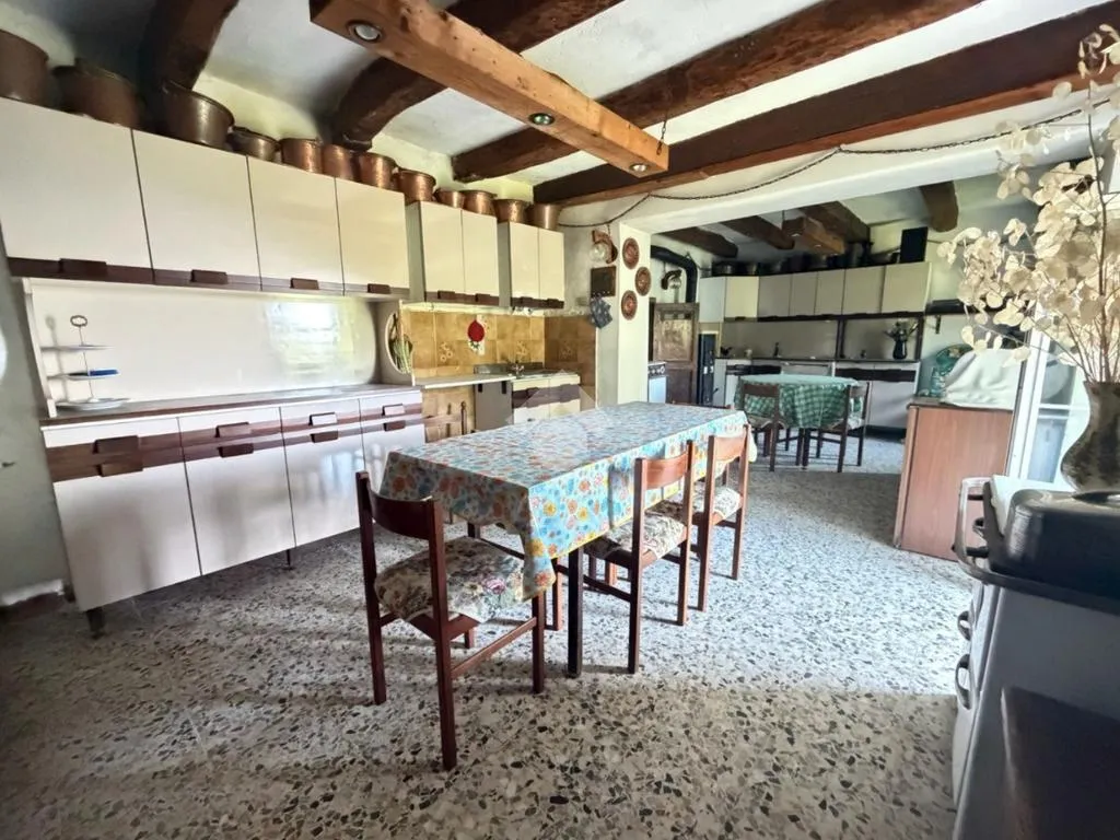Kitchen - Historic Semidetached House with Balconies in Urida