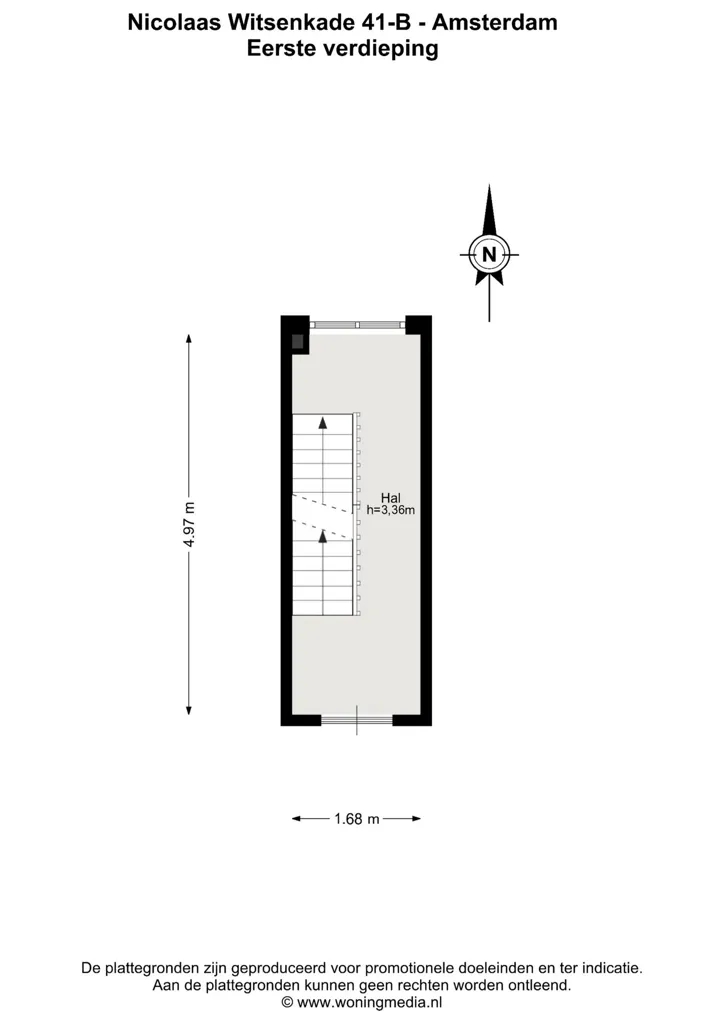 Plan - Duplex Apartment with Singelgracht View in Amsterdam