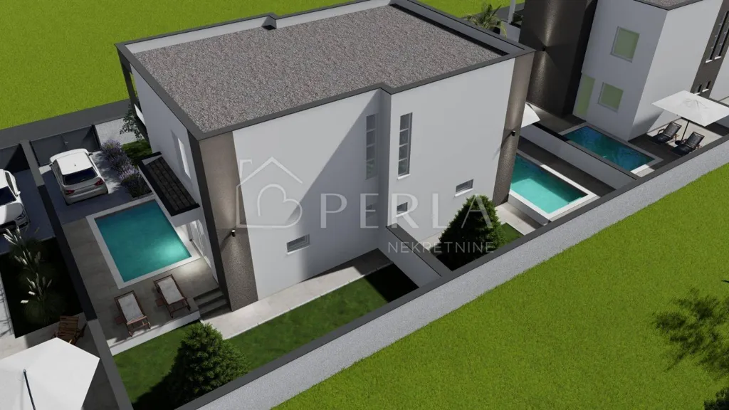 Modern Duplex with Pool near Zadar