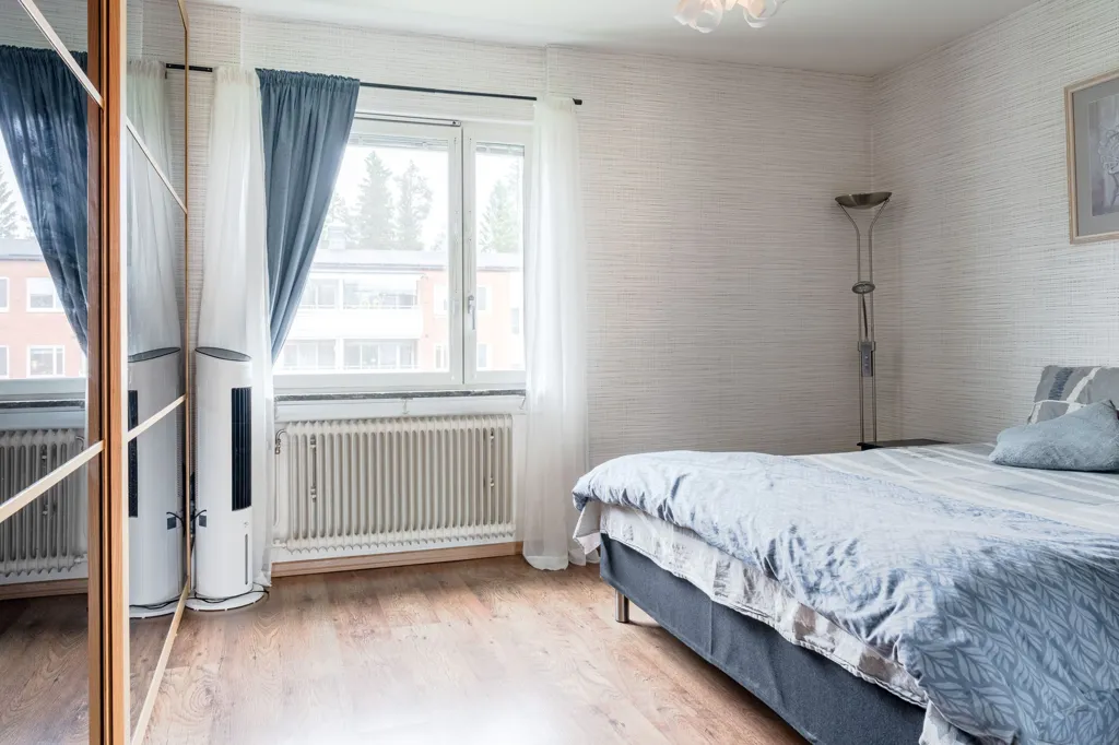 Schlafzimmer - Apartment with Balcony in Skellefteå's Norrböle