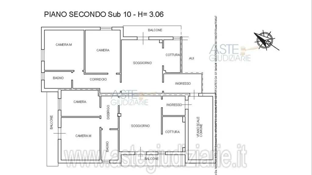 Plaan - Apartment with Cellar in Brescia