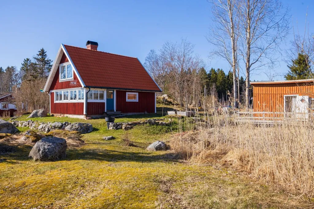 Exterior - Cottage with Private Beachfront near Gävle